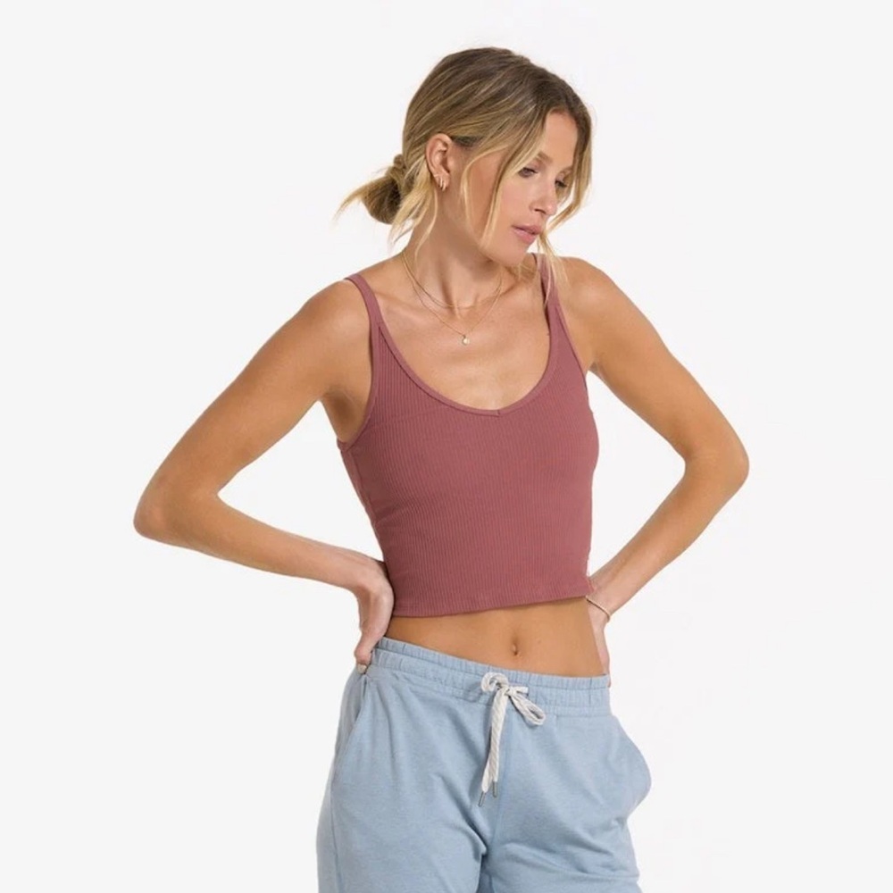 VUORI RIB CROP TANK TOP